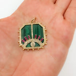 Load image into Gallery viewer, Buy Now 14K Gold Eye Pendants