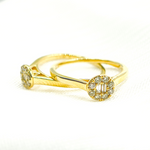 Load image into Gallery viewer, 14K Solid Gold Diamond Ring.