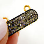 Load image into Gallery viewer, DC958. Diamond Sterling Silver Oval Pendant with Gemstone