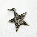 Load image into Gallery viewer, DC397. Diamond Sterling Silver Star Pendant