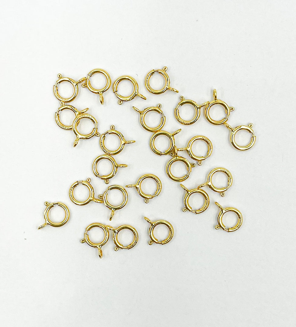 14K Gold Filled Spring Ring 5,6 & 7mm. SRGF