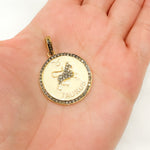 Load image into Gallery viewer, Sterling Silver Taurus Zodiac Enamel Pendant