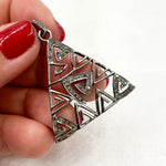 Load image into Gallery viewer, DP754. Diamond Sterling Silver Triangle Pendant
