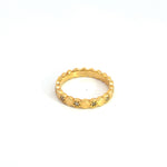 Load image into Gallery viewer, 14K Solid Yellow Gold Diamond Hexagon Shape Ring.