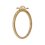 Load image into Gallery viewer, 14K Gold Diamond Circle Ring