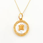 Load image into Gallery viewer, Buy Gold Round Butterfly Pendants