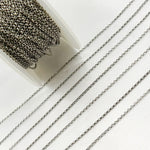 Load image into Gallery viewer, Oxidized Sterling Silver Oval Rolo Chain