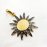 Load image into Gallery viewer, Diamond Sterling Silver Sun Pendant