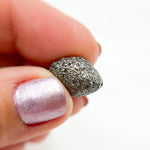 Load image into Gallery viewer, DC816. Diamond & Sterling Silver Marquise Shape Bead