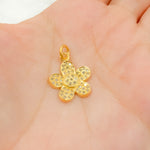 Load image into Gallery viewer, DC481. Diamond Sterling Silver Flower Charm