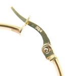 Load image into Gallery viewer, GER100. 14K Solid Gold Smooth Hollow Hoop Earrings