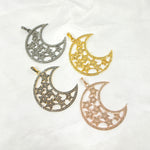 Load image into Gallery viewer, DP134. Diamond Sterling Silver Moon and Star Pendant