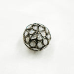 Load image into Gallery viewer, DC731. Diamond & Sterling Silver Round Bead