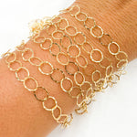 Load image into Gallery viewer, 886FKGF. 14K Gold Filled Hammered Round Link Chain