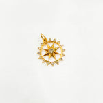 Load image into Gallery viewer, 14K Solid Gold Diamonds Star Charm. GDP336