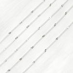 Load image into Gallery viewer, 70S5SS. Sterling Silver Satellite Curb Link Chain