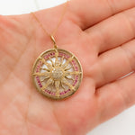 Load image into Gallery viewer, Buy Now 14K Solid Gold Sun Pendant