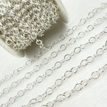 Load image into Gallery viewer, Sterling Silver Smooth Oval Link Chain