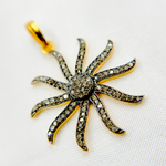 Load image into Gallery viewer, DP268. Diamond Sterling Silver Sun Pendant