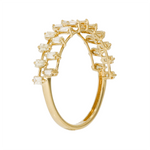 Load image into Gallery viewer, MRN00675. 14K Solid Gold Diamond Baguette Band Ring