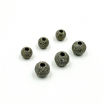 Load image into Gallery viewer, 5MM Black Rhodium Sterling Silver Seamless Laser Cut Beads