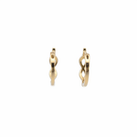 Load image into Gallery viewer, EHC57630. 14K Solid Gold Diamond Fancy Hoops