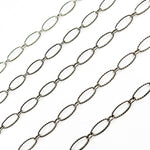 Load image into Gallery viewer, Sterling Silver Hammered Oval & Smooth Round Link Chain