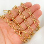 Load image into Gallery viewer, Gold Plated 925 Sterling Silver Smooth Oval Link Chain