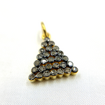 Load image into Gallery viewer, DP240. Diamond Sterling Silver Triangle Charm