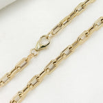 Load image into Gallery viewer, Yellow Gold Hollow Smooth and Flat Paperclip Chain