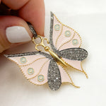 Load image into Gallery viewer, Sterling Silver Butterfly Enamel Pendant