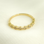 Load image into Gallery viewer, 14K Solid Gold Diamond Ring.