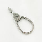 Load image into Gallery viewer, DC625. Diamond & Sterling Silver Long Trigger Clasp