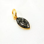 Load image into Gallery viewer, DC925. Diamond Sterling Silver Marquise Shape Charm