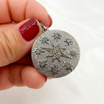 Load image into Gallery viewer, DP359. Diamond Sterling Silver Round Stars Pendant