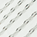 Load image into Gallery viewer, Sterling Silver Diamond Cut Oval Link Chain