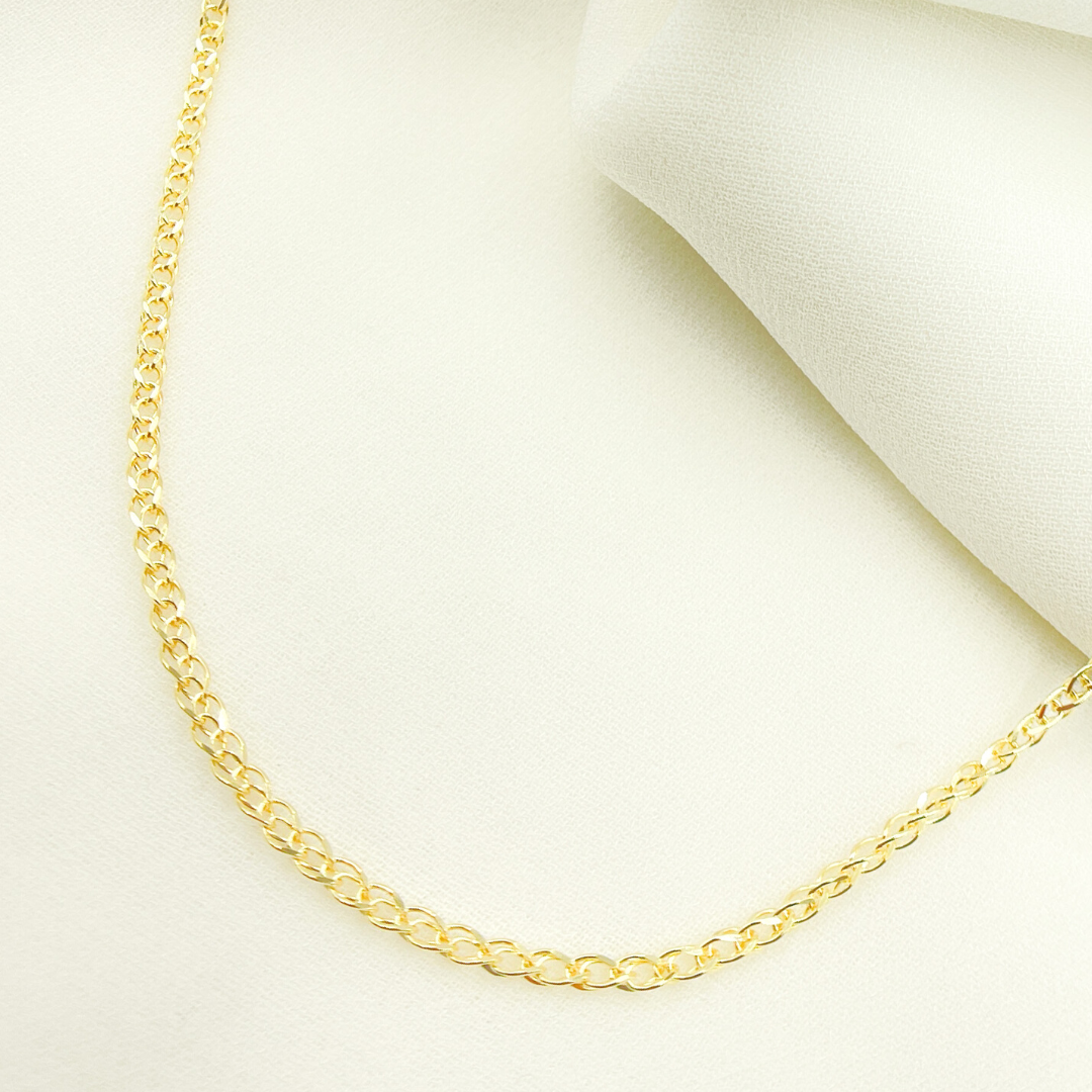 14K Solid Gold Wheat Necklace. 040138795G