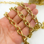 Load image into Gallery viewer, Gold Sterling Silver Hollo Infinite Link Chain