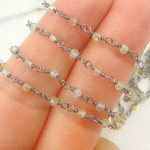 Load image into Gallery viewer, Gold Rutile Oxidized Wire Chains