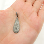 Load image into Gallery viewer, DP146. Diamond Sterling Silver Drop Pendant