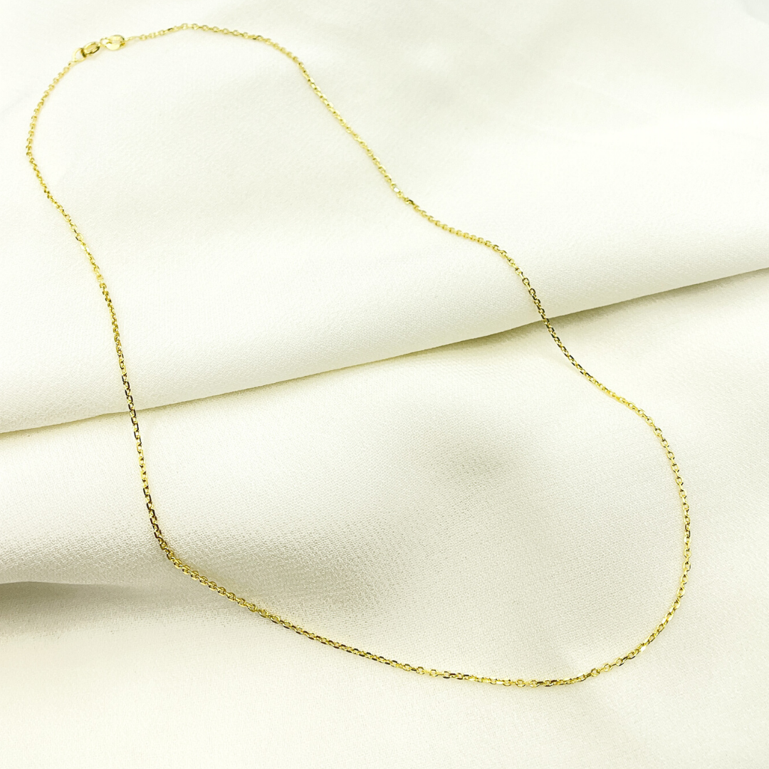 14K Solid Gold Cable Chain