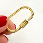 Load image into Gallery viewer, Silver Oval Carabiner Clasp