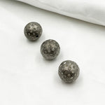 Load image into Gallery viewer, Pave Diamond &amp; 925 Sterling Silver Black Rhodium Round Bead. DC723

