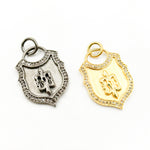 Load image into Gallery viewer, Diamond Sterling Silver Lock Pendant