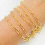 Load image into Gallery viewer, Y80DCGP. Gold Plated Sterling Silver Diamond Cut Paperclip Chain