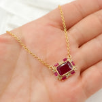 Load image into Gallery viewer, GDP588. 14K Solid Gold Diamond and Gemstone Necklace