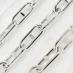 Load image into Gallery viewer, Sterling Silver Hollow Marina Link Chain