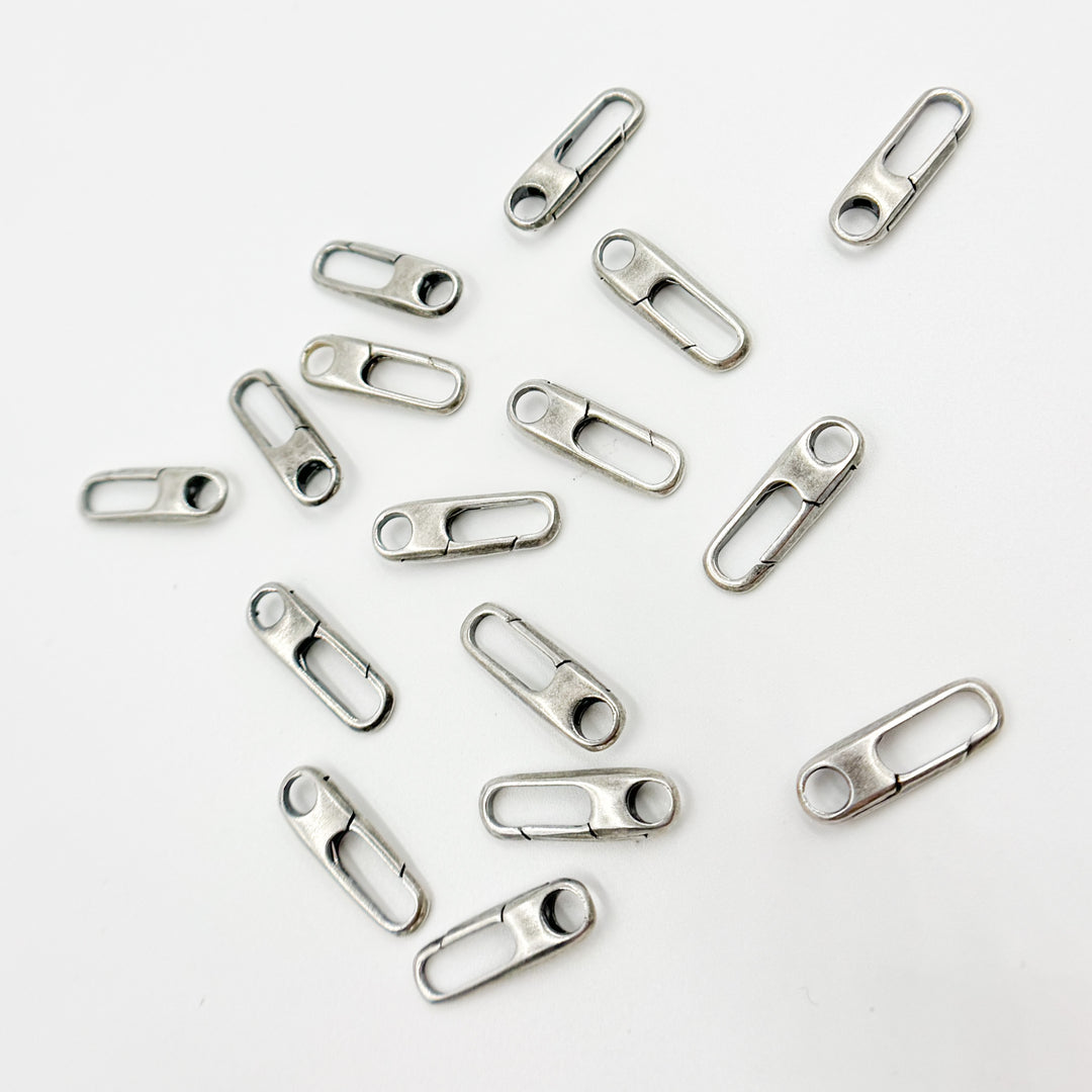 Shop Now Oxidized Sterling Silver Oval Clasp