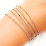 Load image into Gallery viewer, 444OX. Oxidized Sterling Silver Satellite Chain