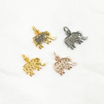 Load image into Gallery viewer, DC094. Diamond & Sterling Silver Elephant Charm